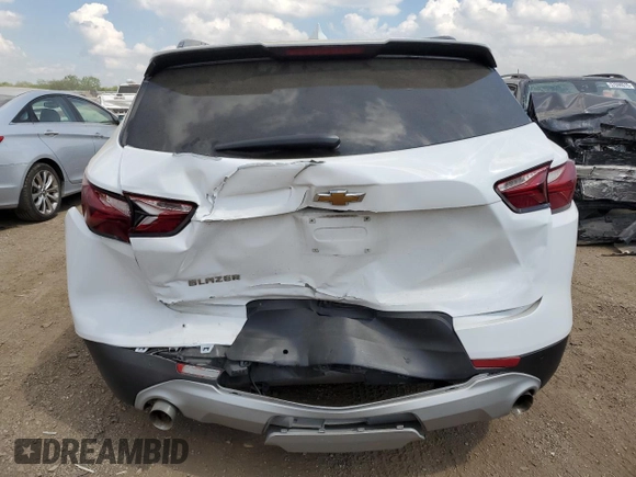 2020 Chevrolet Blazer LT with VIN 3GNKBCR46LS690805, listed as a Copart auction lot 56570235 with 52,451 mi miles and Salvage title. Bid and sale history available at DreamBid. Image 6.