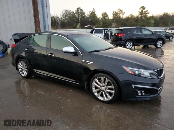 2014 Kia Optima SXL Turbo with VIN 5XXGR4A69EG286029, listed as a Copart auction lot 47866715 with 91,913 mi miles and Salvage Title. Bid and sale history available at DreamBid. Image 4.