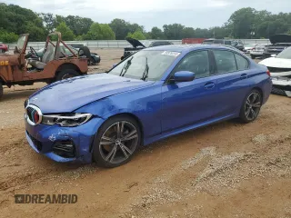 2021 BMW 3 Series 330i xDrive with VIN 3MW5R7J00M8B64277, listed as a Copart auction lot 58975255 with Not provided miles and Salvage title. Bid and sale history available at DreamBid. Image 1.