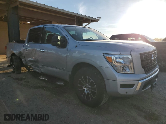 2020 Nissan Titan SL with VIN 1N6AA1ED6LN501062, listed as a Copart auction lot 48119575 with 46,228 mi miles and Salvage title. Bid and sale history available at DreamBid. Image 4.