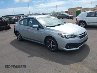 2021 Subaru Impreza Premium with VIN 4S3GKAV67M3607643, listed as a IAAI auction lot 41601168 with 25,703 mi miles and . Bid and sale history available at DreamBid. Image 1.