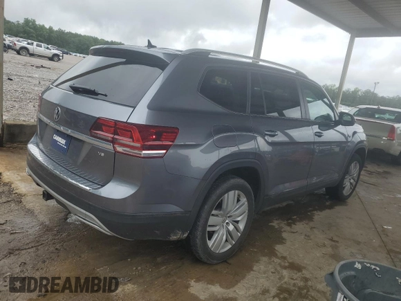 2019 Volkswagen Atlas SE z VIN 1V2WR2CA6KC601784, wystawiony jako Copart lot #58795675 z przebiegiem 80 528 mil mil oraz Szkoda całkowita • Salvage title. Historia ofert i sprzedaży dostępna na DreamBid. Obrazek 3.