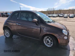 2013 FIAT 500 Pop with VIN 3C3CFFAR4DT714691, listed as a Copart auction lot 53346175 with 83,256 mi miles and Salvage Title. Bid and sale history available at carsss.com. Image 4.