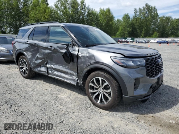 2025 Ford Explorer ST-Line with VIN 1FMUK8KH8SGB46603, listed as a Copart auction lot 63340675 with 2,213 mi miles and Salvage title. Bid and sale history available at DreamBid. Image 4.