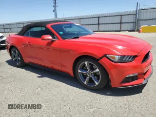 2015 Ford Mustang V6 with VIN 1FATP8EM9F5382940, listed as a Copart auction lot 56762445 with 47,155 mi miles and Salvage title. Bid and sale history available at DreamBid. Image 4.