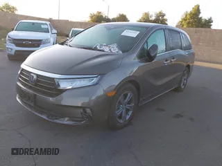 2022 Honda Odyssey EX with VIN 5FNRL6H51NB003886, listed as a IAAI auction lot 41542525 with 68,031 mi miles and . Bid and sale history available at DreamBid. Image 2.