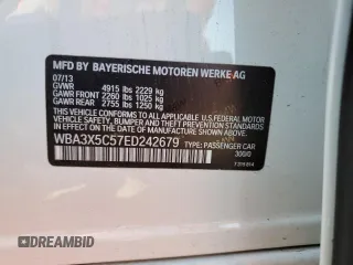 2014 BMW 3 Series 328i Gran Turismo xDrive with VIN WBA3X5C57ED242679, listed as a Copart auction lot 48598665 with 69,712 mi miles and Salvage title. Bid and sale history available at DreamBid. Image 13.