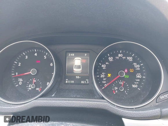 2019 Volkswagen Passat 2.0T Wolfsburg Edition with VIN 1VWLA7A35KC011084, listed as a IAAI auction lot 40385111 with 81,119 mi miles. Bid and sale history available at carsss.com. Image 7.