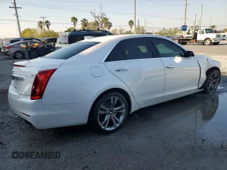 2016 Cadillac CTS V-Sport RWD with VIN 1G6AU5S89G0172954, listed as a Copart auction lot 46909125 with 171,137 mi miles and Salvage Title. Bid and sale history available at DreamBid. Image 3.