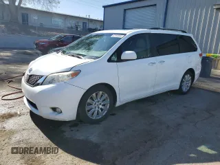 2011 Toyota Sienna XLE with VIN 5TDDK3DC3BS004643, listed as a Copart auction lot 46978755 with 196,858 mi miles and Salvage title. Bid and sale history available at DreamBid. Image 1.