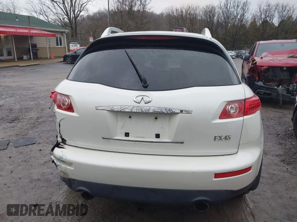 2004 Infiniti FX with VIN JNRBS08W44X402872, listed as a IAAI auction lot 41673657 with 141,060 mi miles and . Bid and sale history available at carsss.com. Image 16.