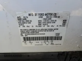 2016 Ford Explorer with VIN 1FM5K8B84GGC63025, listed as a Copart auction lot 88902315 with 69,909 mi miles and Salvage Title. Bid and sale history available at DreamBid. Image 14.