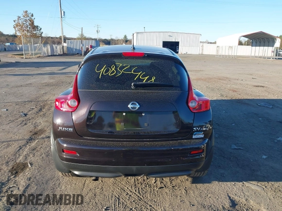 2014 Nissan Juke S with VIN JN8AF5MV3ET359780, listed as a IAAI auction lot 40832448 with 118,405 mi miles. Bid and sale history available at carsss.com. Image 16.