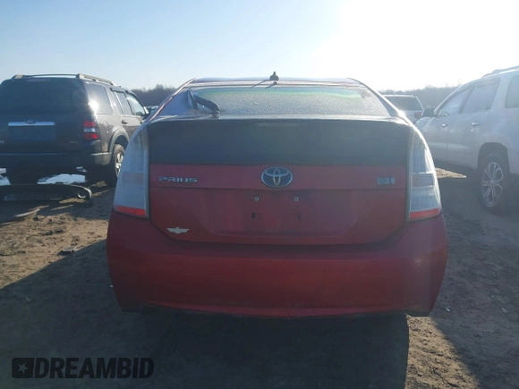 2011 Toyota Prius I with VIN JTDKN3DU3B5345280, listed as a IAAI auction lot 41787295 with 184,474 mi miles. Bid and sale history available at carsss.com. Image 17.