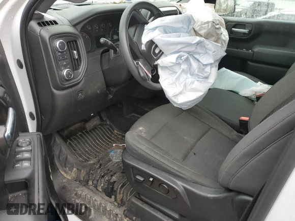 2022 GMC Sierra 1500 with VIN 1GTUUAEDXNZ561395, listed as a Copart auction lot 43474525 with 52,998 mi miles and Salvage Title. Bid and sale history available at DreamBid. Image 8.
