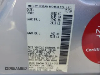 2021 Nissan Altima SV z VIN 1N4BL4DW9MN312435, wystawiony jako Copart lot #55769855 z przebiegiem 85 702 mil mil oraz Szkoda całkowita • Salvage title. Historia ofert i sprzedaży dostępna na DreamBid. Obrazek 13.