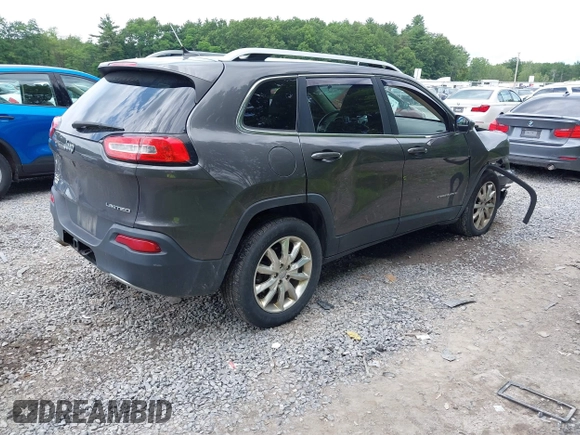 2014 Jeep Cherokee Limited with VIN 1C4PJMDB2EW216225, listed as a IAAI auction lot 42672551 with 151,799 mi miles and . Bid and sale history available at DreamBid. Image 4.