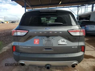 2021 Ford Escape Titanium with VIN 1FMCU9J92MUA08792, listed as a Copart auction lot 59270215 with 29,194 mi miles and Salvage title. Bid and sale history available at DreamBid. Image 6.