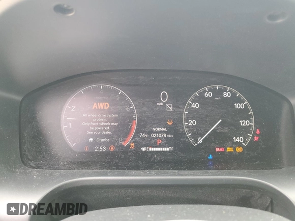 2023 Honda HR-V LX with VIN 3CZRZ2H33PM708851, listed as a Copart auction lot 58376165 with 21,078 mi miles and Salvage title. Bid and sale history available at DreamBid. Image 9.
