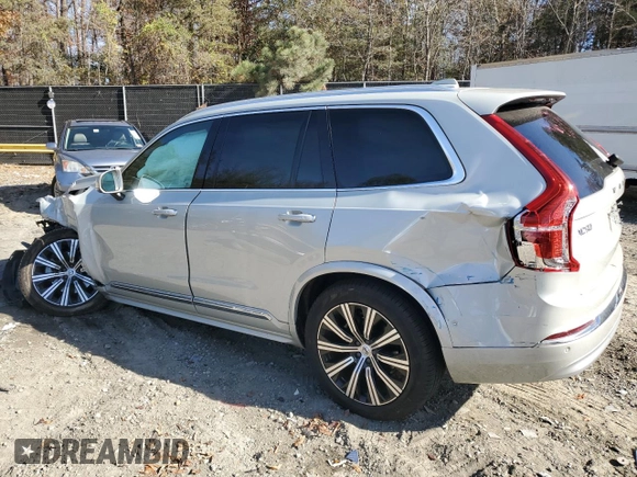 2022 Volvo XC90 Inscription with VIN YV4A22PL1N1862099, listed as a Copart auction lot 80474624 with Not provided miles and Salvage title. Bid and sale history available at DreamBid. Image 2.