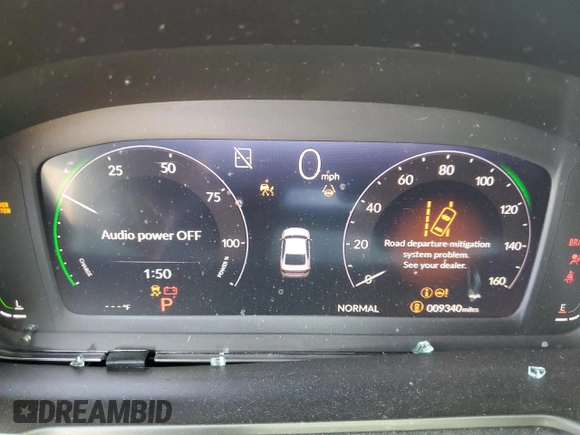 2024 Honda Accord Touring with VIN 1HGCY2F87RA075351, listed as a Copart auction lot 58370445 with 9,340 mi miles and Salvage title. Bid and sale history available at DreamBid. Image 9.