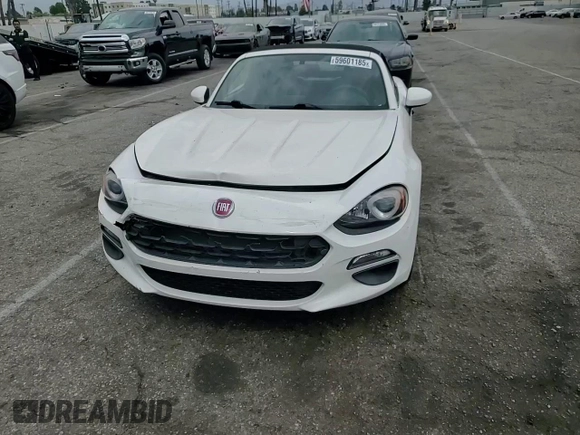2017 FIAT 124 Spider Classica with VIN JC1NFAEKXH0126511, listed as a Copart auction lot 59601185 with Not provided miles and Salvage title. Bid and sale history available at DreamBid. Image 13.