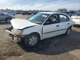 2003 Honda Civic DX with VIN 1HGES15363L021710, listed as a Copart auction lot 82133654 with 0 mi miles and Salvage Title. Bid and sale history available at carsss.com. Image 1.