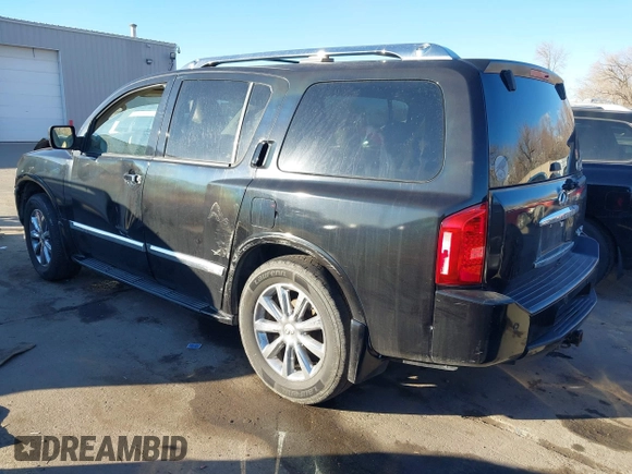 2009 Infiniti QX56 with VIN 5N3AA08C89N904326, listed as a IAAI auction lot 41380310 with 176,844 mi miles. Bid and sale history available at carsss.com. Image 3.