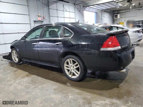 2013 Chevrolet Impala LTZ with VIN 2G1WC5E30D1148511, listed as a Copart auction lot 46393025 with 129,015 mi miles and Salvage Title. Bid and sale history available at carsss.com. Image 2.