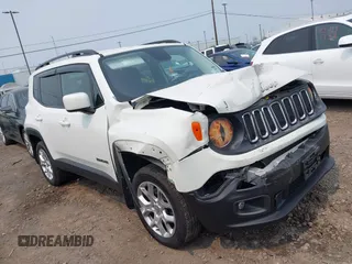 2017 Jeep Renegade Latitude with VIN ZACCJBBB3HPG56834, listed as a IAAI auction lot 42414352 with 96,384 mi miles and . Bid and sale history available at DreamBid. Image 1.