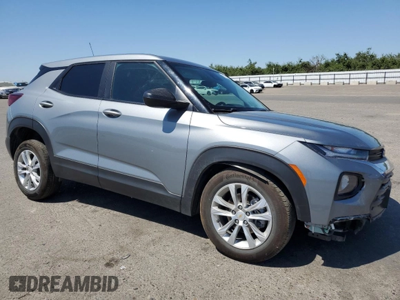 2023 Chevrolet TrailBlazer LS with VIN KL79MMS25PB166771, listed as a Copart auction lot 61728424 with 11,474 mi miles and Salvage Title. Bid and sale history available at DreamBid. Image 4.