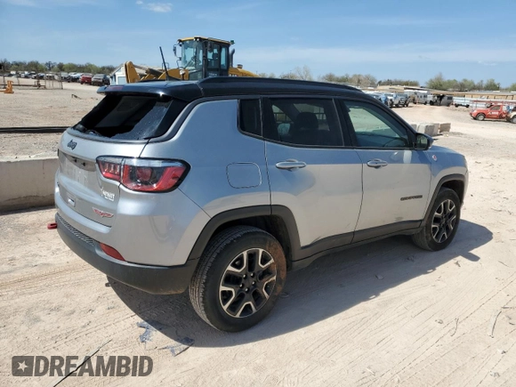 2019 Jeep Compass Trailhawk with VIN 3C4NJDDB2KT739673, listed as a Copart auction lot 50706385 with 106,987 mi miles and Non Repairable. Bid and sale history available at DreamBid. Image 3.