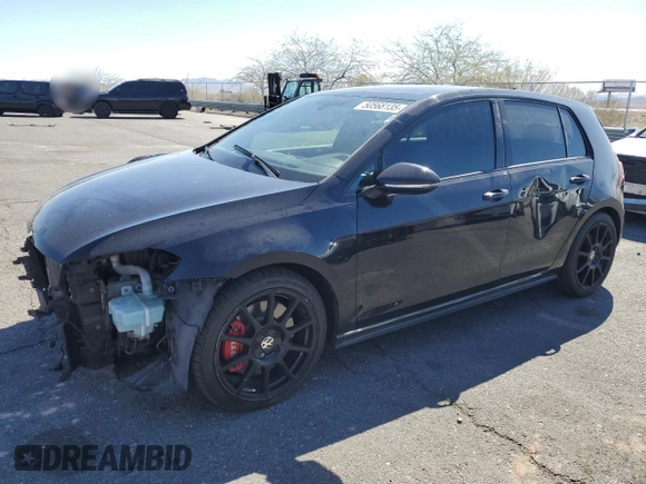 2015 Volkswagen Golf GTI Autobahn w/Performance Pkg with VIN 3VW447AU0FM100537, listed as a Copart auction lot 50568135 with 116,555 mi miles and Salvage Title. Bid and sale history available at carsss.com. Image 1.