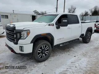 2021 GMC Sierra 2500HD AT4 z VIN 1GT49PEY6MF307495, wystawiony jako Copart lot #44936245 z przebiegiem 110 456 mil mil oraz Szkoda całkowita • Salvage title. Historia ofert i sprzedaży dostępna na DreamBid. Obrazek 1.