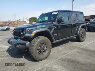 2024 Jeep Wrangler Sport S with VIN 1C4RJXN61RW128526, listed as a Copart auction lot 58400995 with 15,810 mi miles and Salvage title. Bid and sale history available at DreamBid. Image 1.