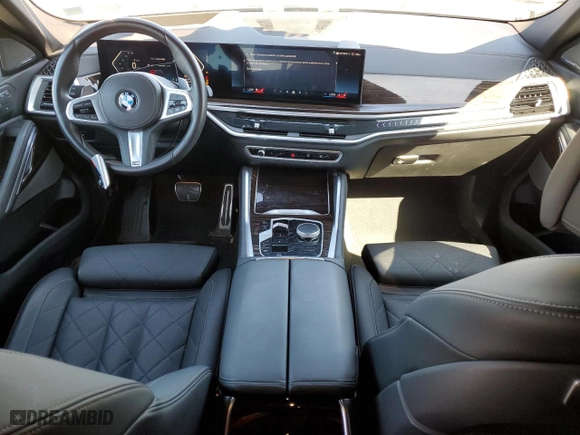 2025 BMW X6 xDrive40i with VIN 5UX33EX05S9W88565, listed as a Copart auction lot 50041385 with 15,675 mi miles and Clean Title. Bid and sale history available at carsss.com. Image 8.