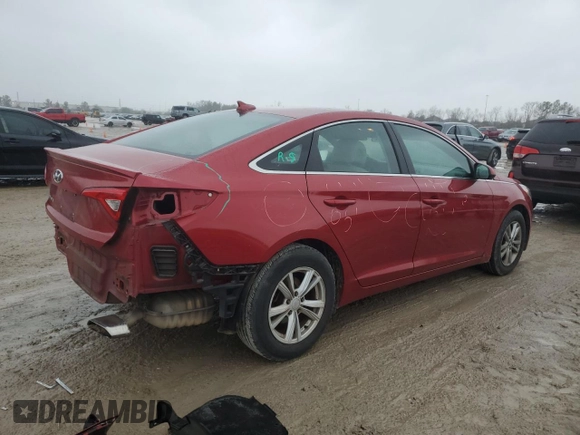 2017 Hyundai Sonata SE with VIN 5NPE24AF5HH501992, listed as a Copart auction lot 42774005 with 128,040 mi miles and Salvage Title. Bid and sale history available at DreamBid. Image 3.
