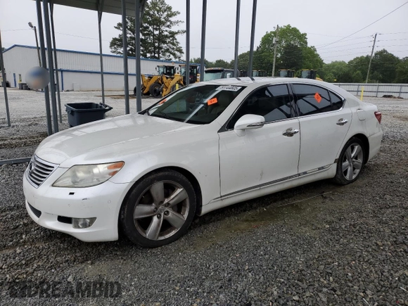 2012 Lexus LS 460 with VIN JTHBL5EF5C5110672, listed as a Copart auction lot 58844805 with 139,485 mi miles and Salvage title. Bid and sale history available at DreamBid. Image 1.