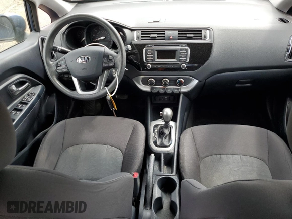 2016 Kia Rio LX with VIN KNADM4A35G6674946, listed as a Copart auction lot 56012124 with 110,647 mi miles and Salvage Title. Bid and sale history available at carsss.com. Image 8.