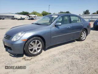 2006 Infiniti G35 with VIN JNKCV51E26M522120, listed as a Copart auction lot 62259174 with 123,641 mi miles and Salvage Title. Bid and sale history available at DreamBid. Image 1.