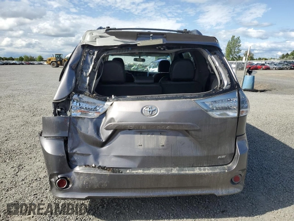 2017 Toyota Sienna SE with VIN 5TDXZ3DC0HS779855, listed as a Copart auction lot 56037865 with 95,959 mi miles and Salvage title. Bid and sale history available at DreamBid. Image 6.
