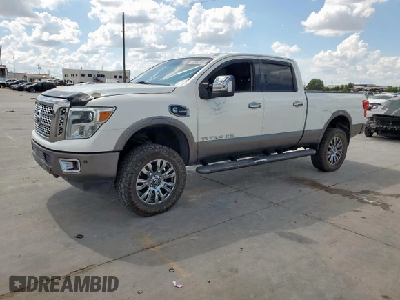 2016 Nissan Titan Platinum Reserve with VIN 1N6BA1F48GN515859, listed as a Copart auction lot 61955385 with 80,858 mi miles and Clean title. Bid and sale history available at DreamBid. Image 1.