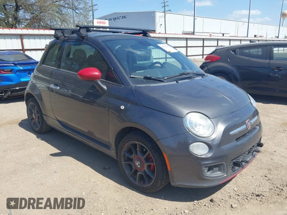 2014 FIAT 500 Sport with VIN 3C3CFFBR0ET190956, listed as a IAAI auction lot 41787319 with 140,754 mi miles and . Bid and sale history available at DreamBid. Image 1.
