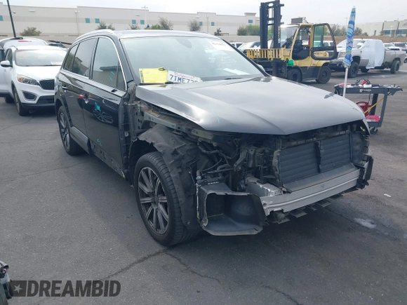 2017 Audi Q7 Premium Plus with VIN WA1LAAF72HD014498, listed as a IAAI auction lot 42154023 with 54,006 mi miles. Bid and sale history available at carsss.com. Image 1.