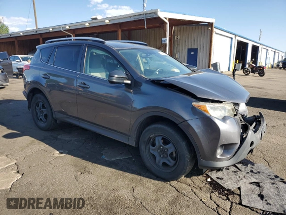 2015 Toyota RAV4 LE with VIN JTMBFREV7FJ049828, listed as a Copart auction lot 60457645 with 80,105 mi miles and Salvage title. Bid and sale history available at DreamBid. Image 4.