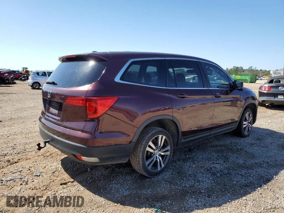 2017 Honda Pilot EX-L with VIN 5FNYF5H52HB038390, listed as a Copart auction lot 47859485 with Not Provided miles and Clean Title. Bid and sale history available at carsss.com. Image 3.