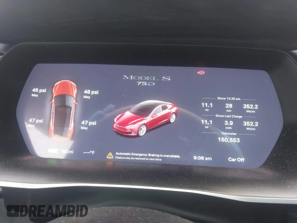 2018 Tesla Model S 75D с VIN 5YJSA1E27JF247637, выставлен на аукционе IAAI как лот 42406743 с пробегом 150 553 миль миль и . История ставок и продаж доступна на DreamBid. Изображение 7.