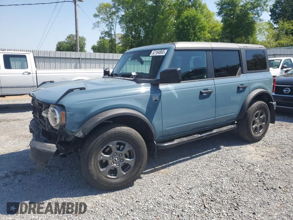 2022 Ford Bronco with VIN 1FMEE5BP4NLB62407, listed as a Copart auction lot 52164665 with 45,393 mi miles and Salvage Title. Bid and sale history available at DreamBid. Image 1.