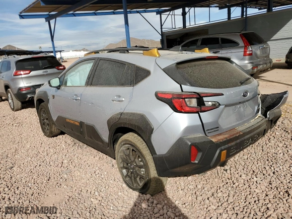 2024 Subaru Crosstrek Wilderness with VIN 4S4GUHU62R3778422, listed as a Copart auction lot 43274945 with 6,865 mi miles and Salvage Title. Bid and sale history available at carsss.com. Image 2.