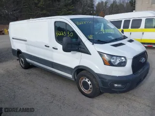 2021 Ford Transit Cargo Van with VIN 1FTBR1Y84MKA86101, listed as a IAAI auction lot 41222330 with NaN miles. Bid and sale history available at carsss.com. Image 1.